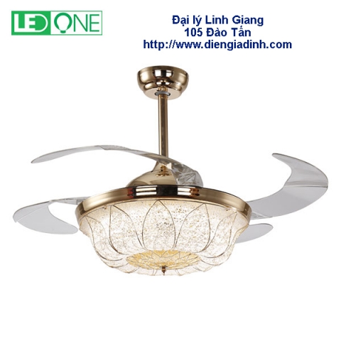 Quạt trần đèn cánh cụp xòe DQ 42-03